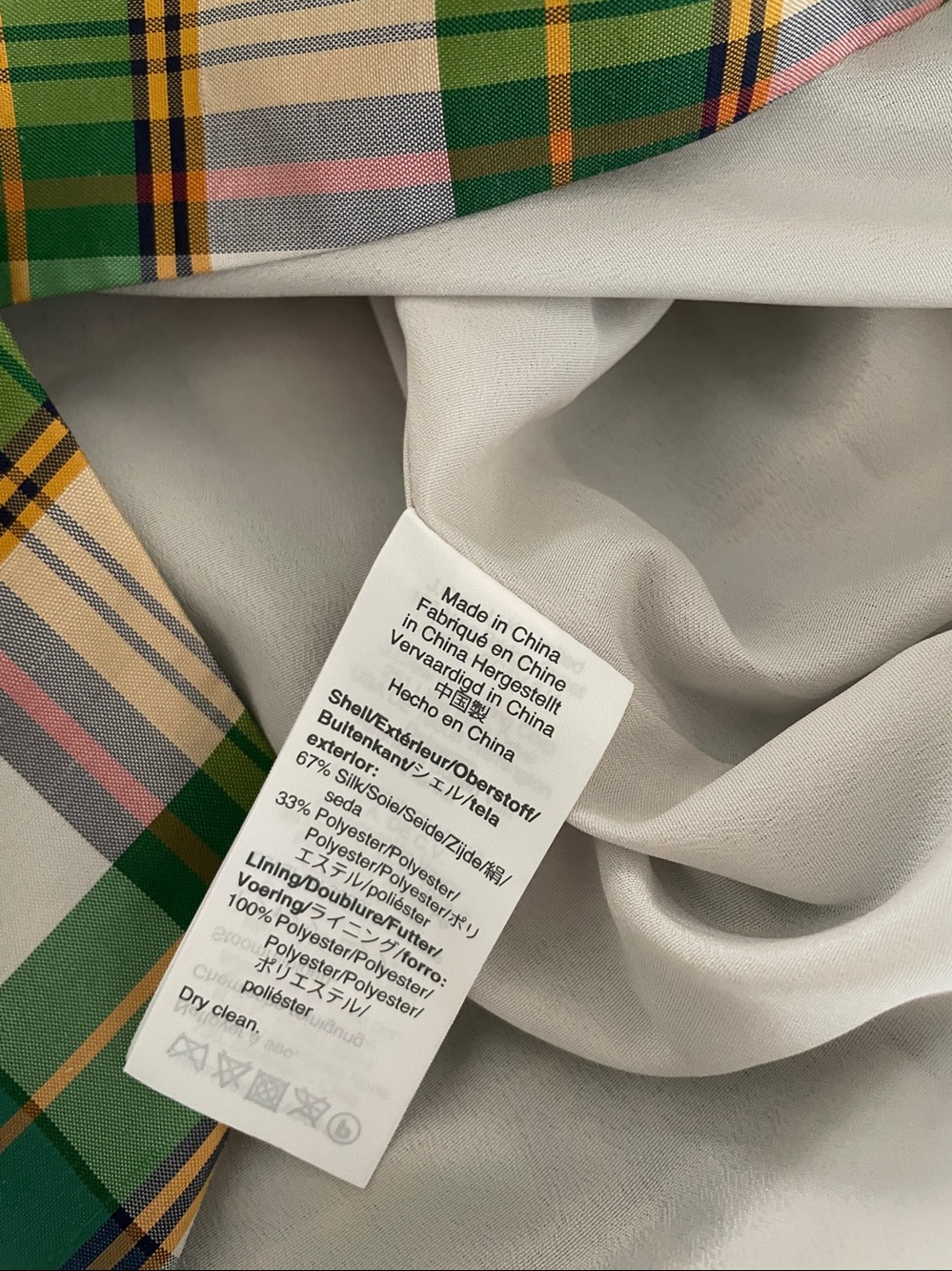 J.Crew one shoulder plaid silk taffeta dress 4 bow dressy wedding cocktail - Picture 9 of 9